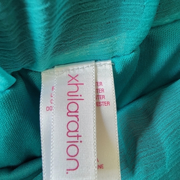 Teal High Low Pleated Skirt by Target Xhilaration Women's Size Medium! - Picture 9 of 11